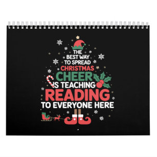 Weihnachtsmann-Elf Xmas Freude Leselhrer  Kalender