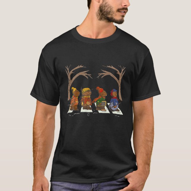 Weihnachtsmann Emmet Otter Weihnachtsfamilie T-Shirt (Vorderseite)