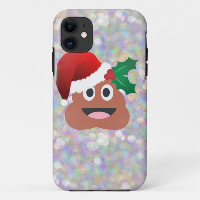 Weihnachtsmann-Emoji Case-Mate iPhone Hülle (Rückseite)