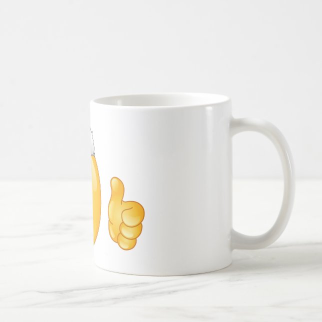 Weihnachtsmann-Emoji Kaffeetasse (Rechts)