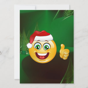 Weihnachtsmann-Emojis Feiertagskarte