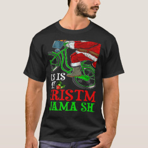 Weihnachtsmann fährt Fahrrad Radfahren Dies ist me T-Shirt