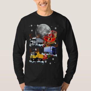 Weihnachtsmann fährt Truck-Schlitten Weihnachts-LK T-Shirt