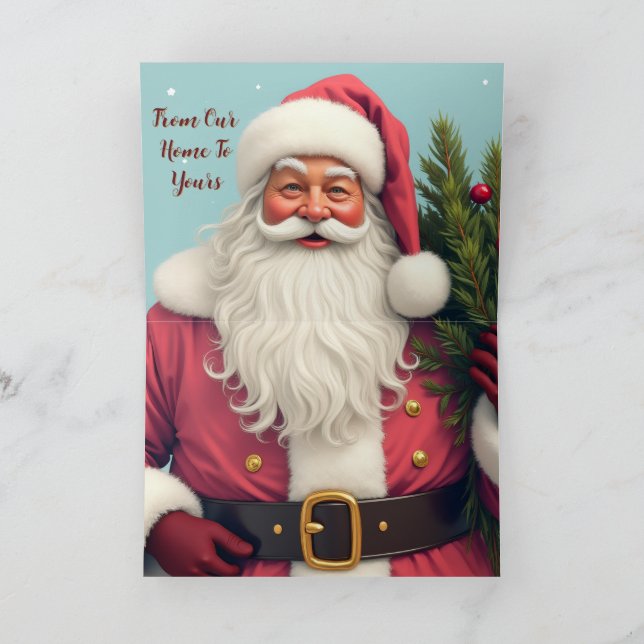Weihnachtsmann-Feiertag Weihnachten Karte (Innenseite)
