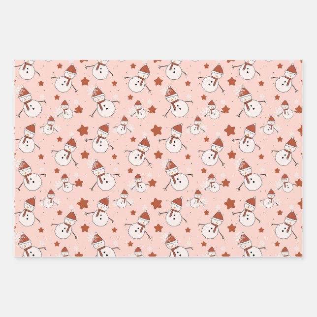 Weihnachtsmann-Feiertags-Geschenkpapier Geschenkpapier Set (Vorderseite)