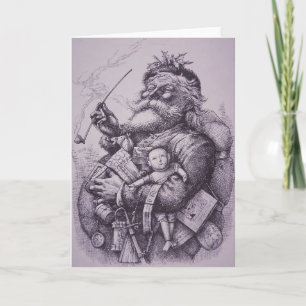 Weihnachtsmann Feiertagskarte