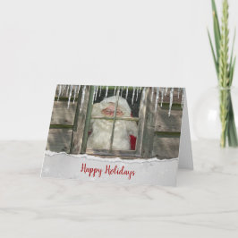 Weihnachtsmann Feiertagskarte