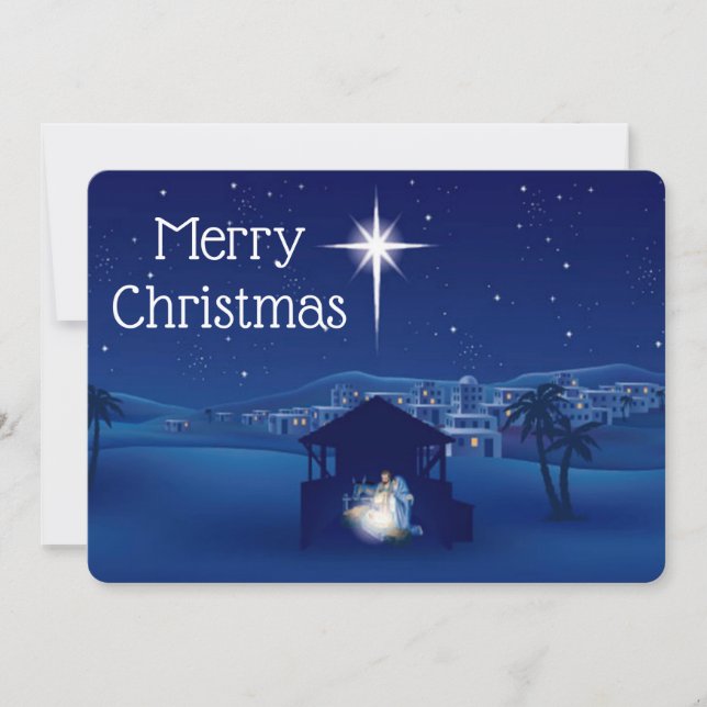 Weihnachtsmann Feiertagskarte (Vorderseite)