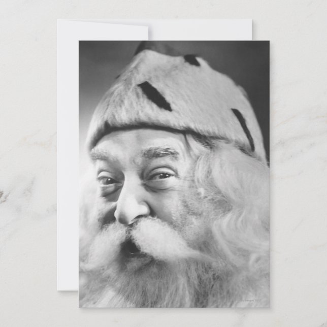 Weihnachtsmann Feiertagskarte (Vorderseite)