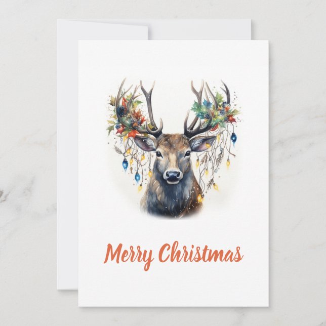 Weihnachtsmann Feiertagskarte (Vorderseite)