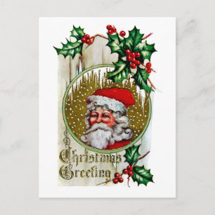 Weihnachtsmann Feiertagspostkarte