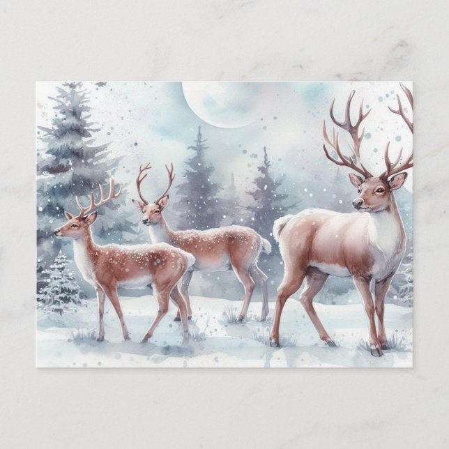 Weihnachtsmann Feiertagspostkarte (Vorderseite)