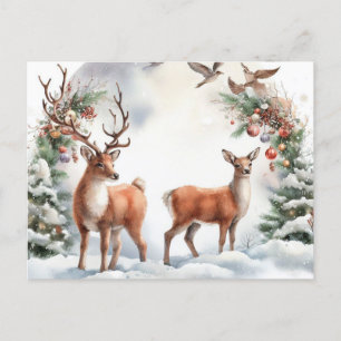 Weihnachtsmann Feiertagspostkarte