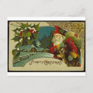 Weihnachtsmann Feiertagspostkarte