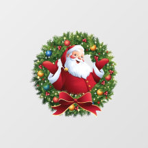 Weihnachtsmann-Fensteraufkleber