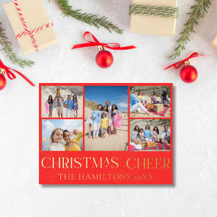 Weihnachtsmann Foil Holiday Card 5 Fotos Folien Feiertagspostkarte