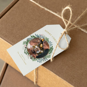 Weihnachtsmann-Foto Geschenkanhänger