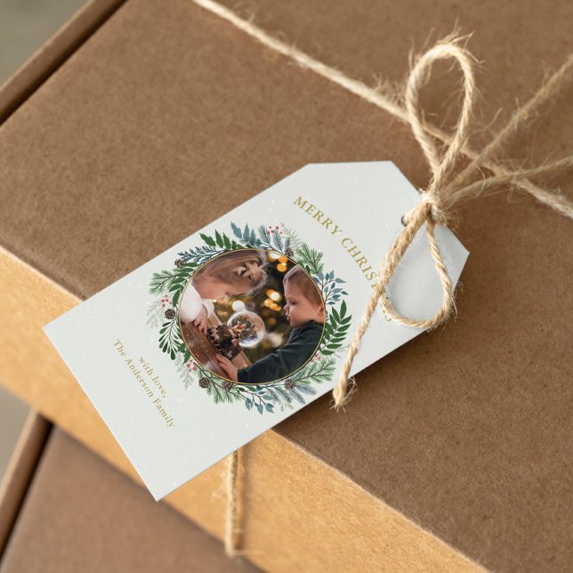 Weihnachtsmann-Foto Geschenkanhänger (Von Creator hochgeladen)