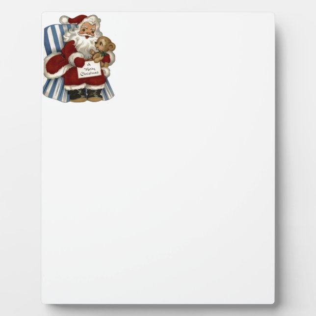 Weihnachtsmann Fotoplatte (Vorderseite)