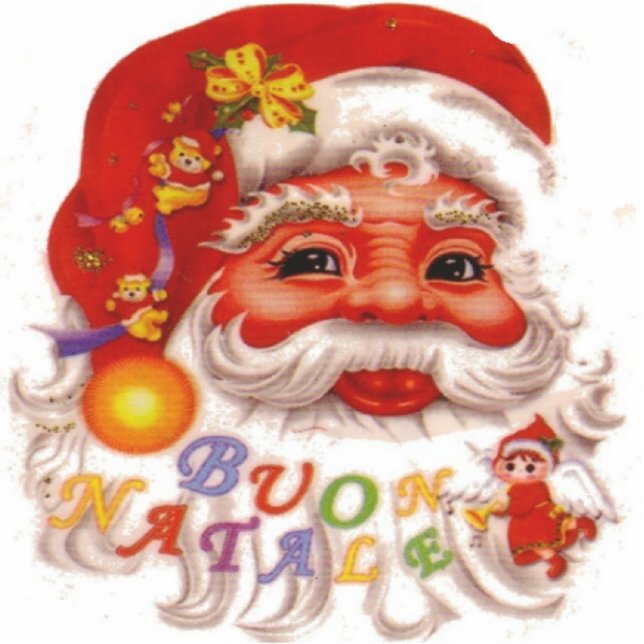 Weihnachtsmann Freistehende Fotoskulptur (Vorne)