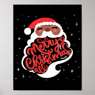 Weihnachtsmann Frohe Weihnachten Alles T-Shirt für Poster