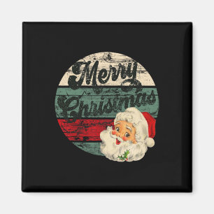 Weihnachtsmann Frohe Weihnachten Gesicht Altmodisc Magnet