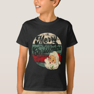 Weihnachtsmann Frohe Weihnachten Gesicht Altmodisc T-Shirt