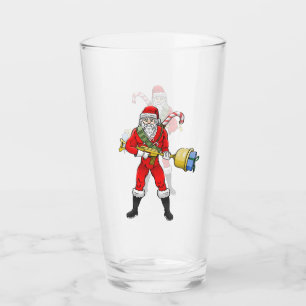 Weihnachtsmann Frohe Weihnachten Teil 2 Glas