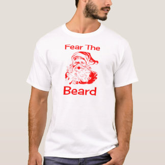 Weihnachtsmann-Furcht der Bart lustig T-Shirt