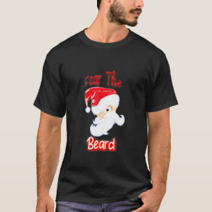 Weihnachtsmann fürchtet den bärtigen Mann Weihnach T-Shirt