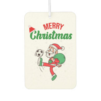 Weihnachtsmann Fußball Weihnachten Autolufterfrischer