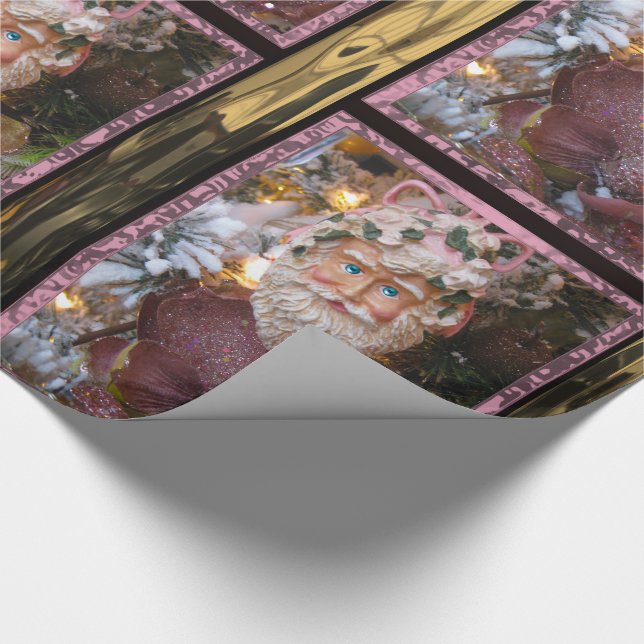 Weihnachtsmann Gala Geschenkpapier (Ecke)