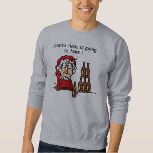 Weihnachtsmann geht zur Stadt Sweatshirt
