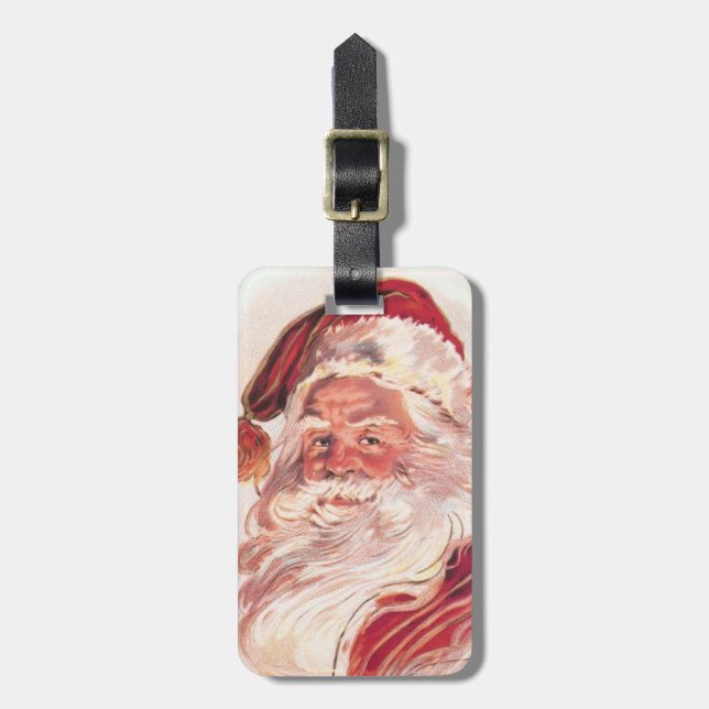 Weihnachtsmann Gepäckanhänger (Vorderseite vertikal)