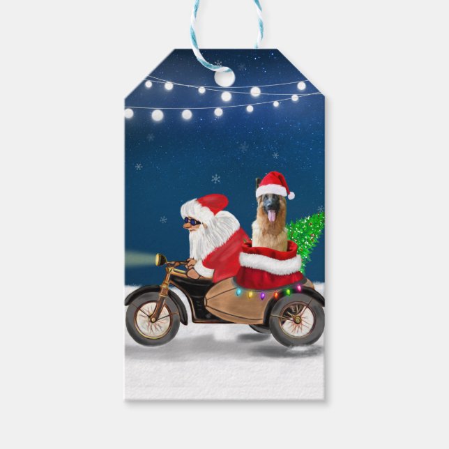 Weihnachtsmann Geschenkanhänger (Vorderseite)