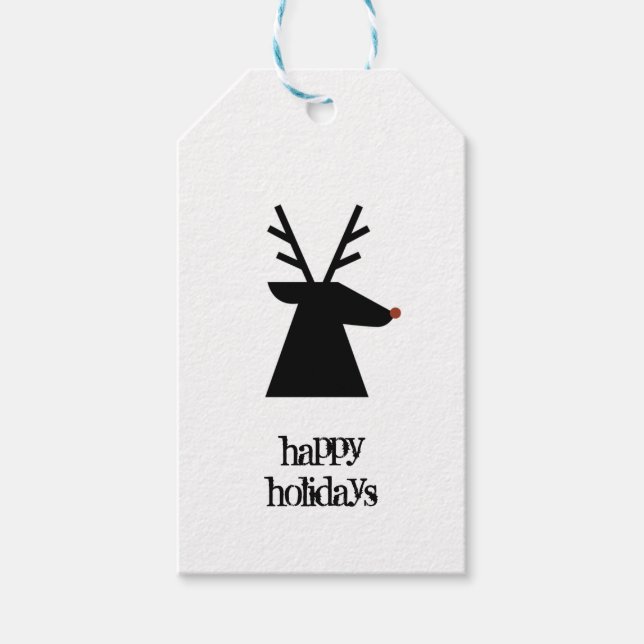 Weihnachtsmann Geschenkanhänger (Vorderseite)