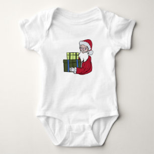 Weihnachtsmann Geschenke für dich Baby Strampler
