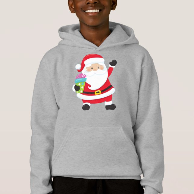 Weihnachtsmann, Geschenke, Weihnachten, Weihnachte Hoodie (Vorderseite)