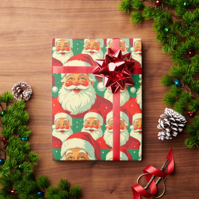 Weihnachtsmann Geschenkpapier (Feiertagsgeschenk)