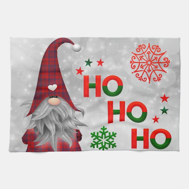 Weihnachtsmann Geschirrtuch (Horizontal)