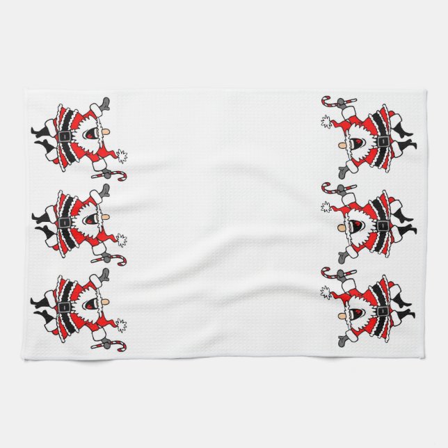 Weihnachtsmann-Geschirrtuch Geschirrtuch (Horizontal)