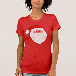 Weihnachtsmann-Gesicht festliches T-Shirt