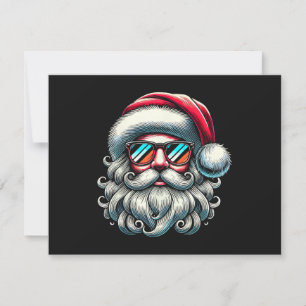 Weihnachtsmann-Gesicht Retro-Sonnenbrille Weihnach Save The Date