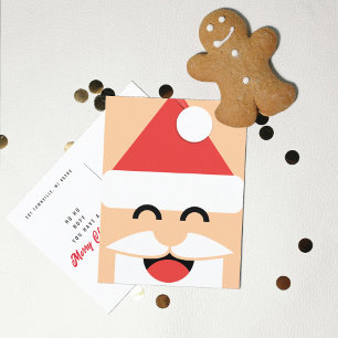 Weihnachtsmann Gesicht Weihnachten Postkarte
