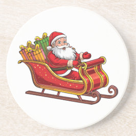 Weihnachtsmann Getränkeuntersetzer