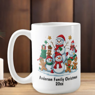Weihnachtsmann-Gingerbread-Familie Weihnachten Jah Kaffeetasse