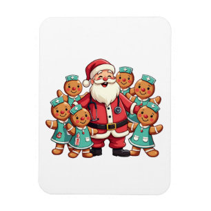 Weihnachtsmann Gingerbret Krankenpfleger Magnet
