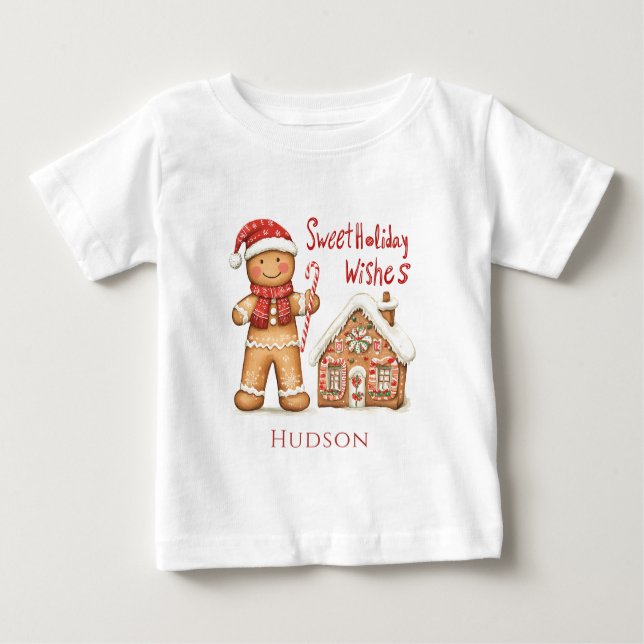 Weihnachtsmann Gingerbrot Mann T - Shirt (Vorderseite)