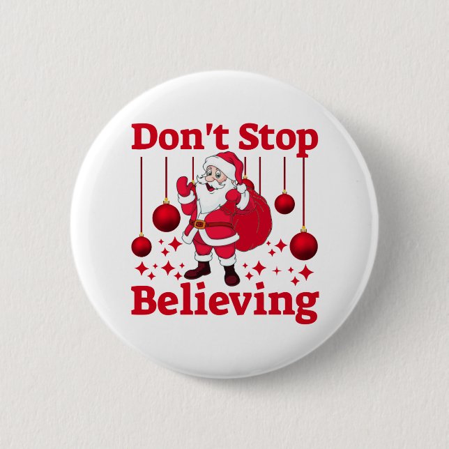 Weihnachtsmann glaubt button (Vorderseite)