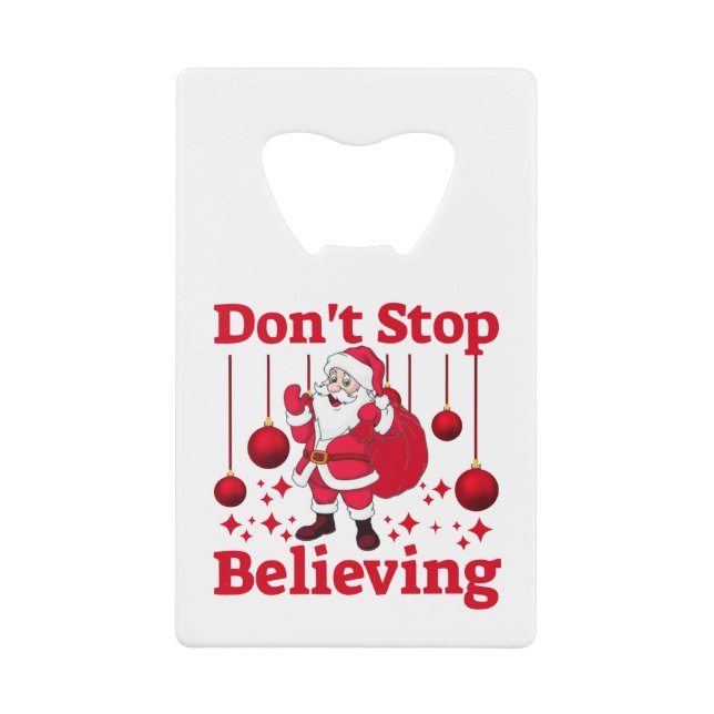 Weihnachtsmann glaubt geldbeutel flaschenöffner (Vorderseite)